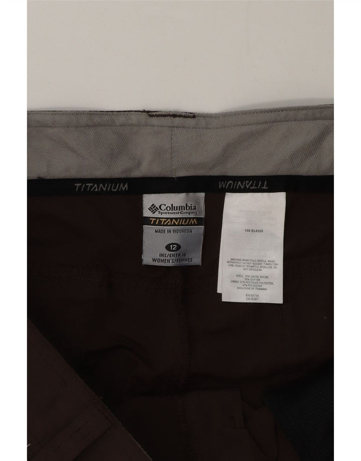 Columbia Damen Bermuda Cargo Shorts US 12 Large W36 Braunes Nylon