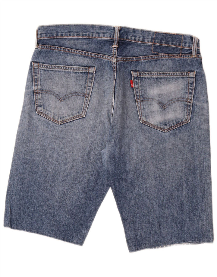 Levi's Herren Distressed Denim Shorts W34 Große blaue Baumwolle
