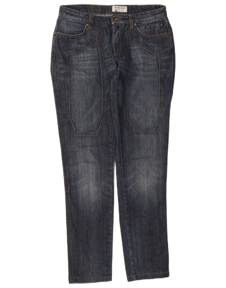 Jeckerson Damen Slim Jeans W30 L32 Marineblau Baumwolle