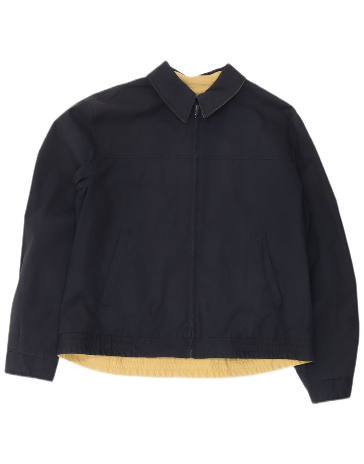 Vintage Herren Bomberjacke UK 38 Medium Marineblau