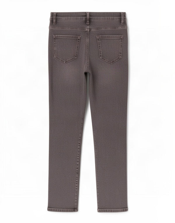 Marks & Spencer Damen The Lily Slim Jeans UK 10 Small W26 L26 Graue Baumwolle