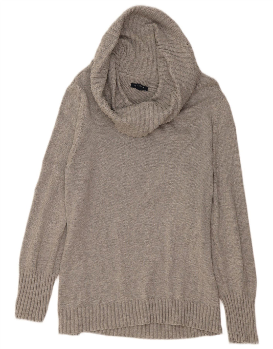 NAUTICA Damen Rollkragenpullover, UK 20 2XL, graue Baumwolle