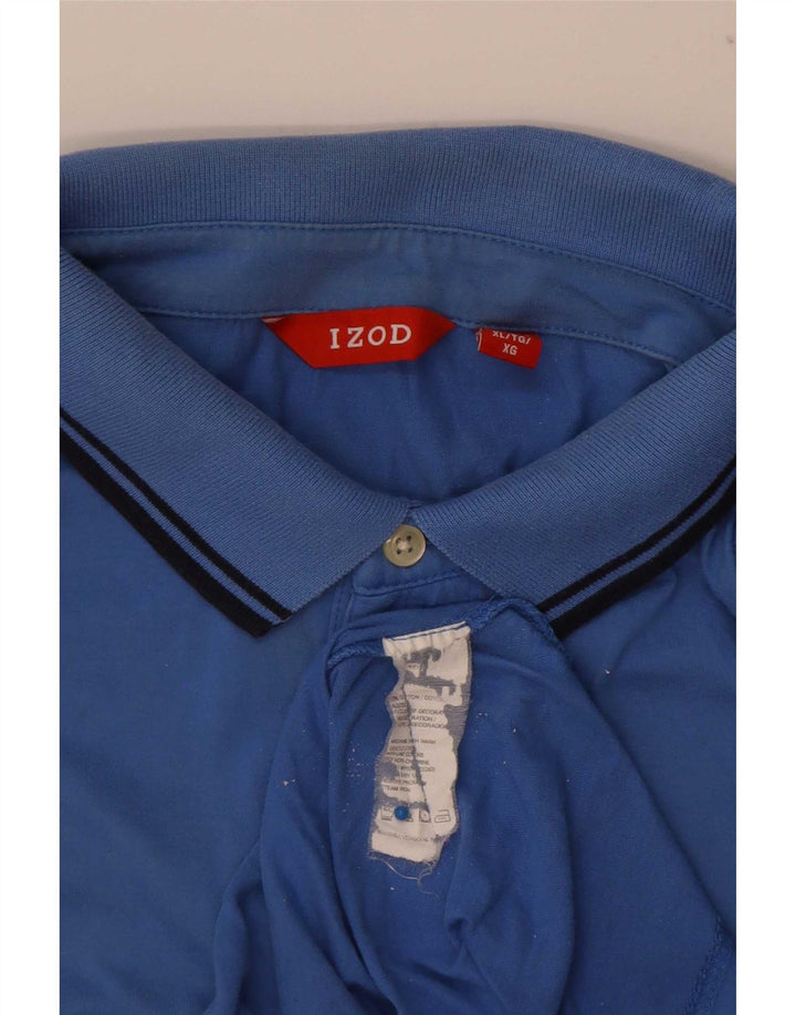 Izod Herren Poloshirt XL Blau Baumwolle
