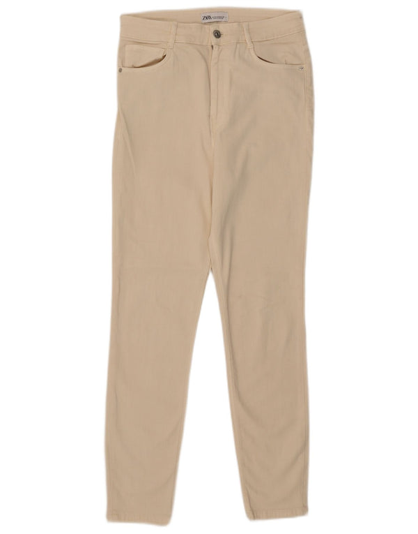 Zara Damen Skinny Jeans EU 42 Large W32 L27 Beige
