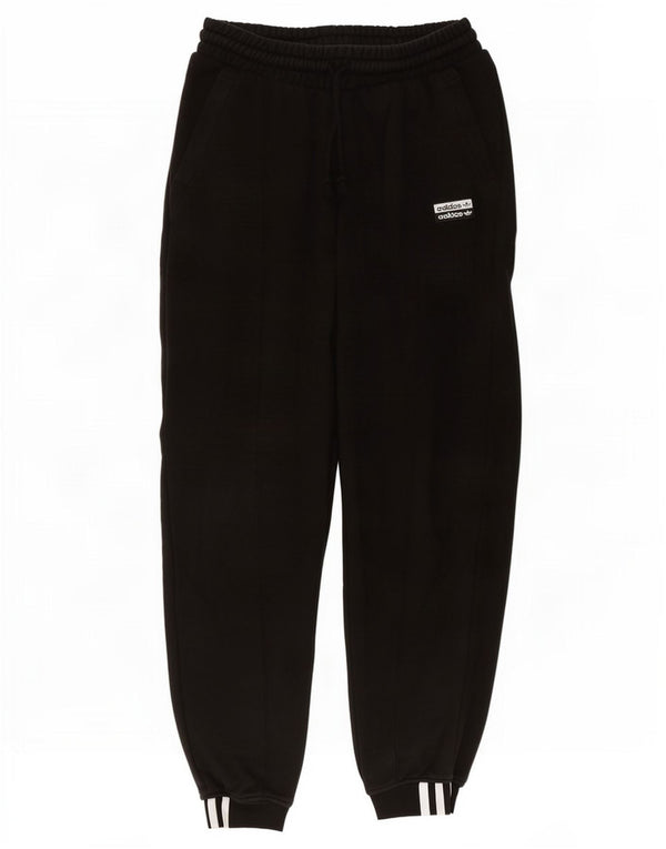 Adidas Womens Loose Fit Tracksuit Trousers Joggers UK 6 XS W24 L28 Black