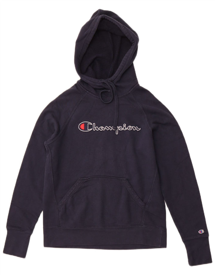 CHAMPION Herren-Kapuzenpullover mit Grafik, Größe S, marineblau, Baumwolle