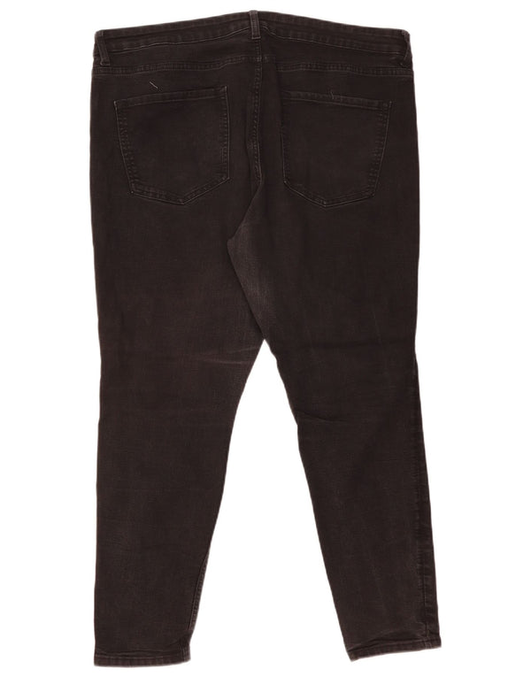 MARKS & SPENCER Damen The Ivy Skinny Jeans UK 20 2XL W40 L28 Schwarz