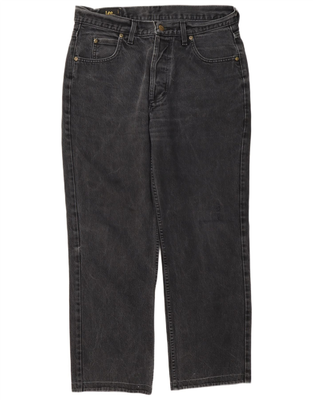 Lee Herren Straight Jeans W32 L27 Grau