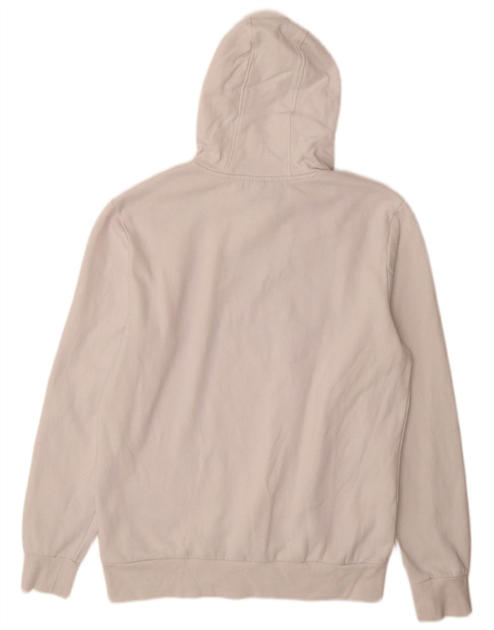 KAPPA Herren-Kapuzenpullover mit Grafik, groß, aus weißer Baumwolle