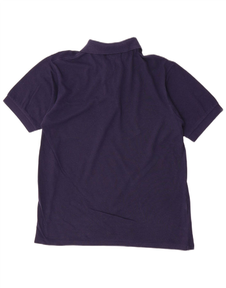 Lacoste Herren-Poloshirt, Größe 3, klein, marineblaue Baumwolle