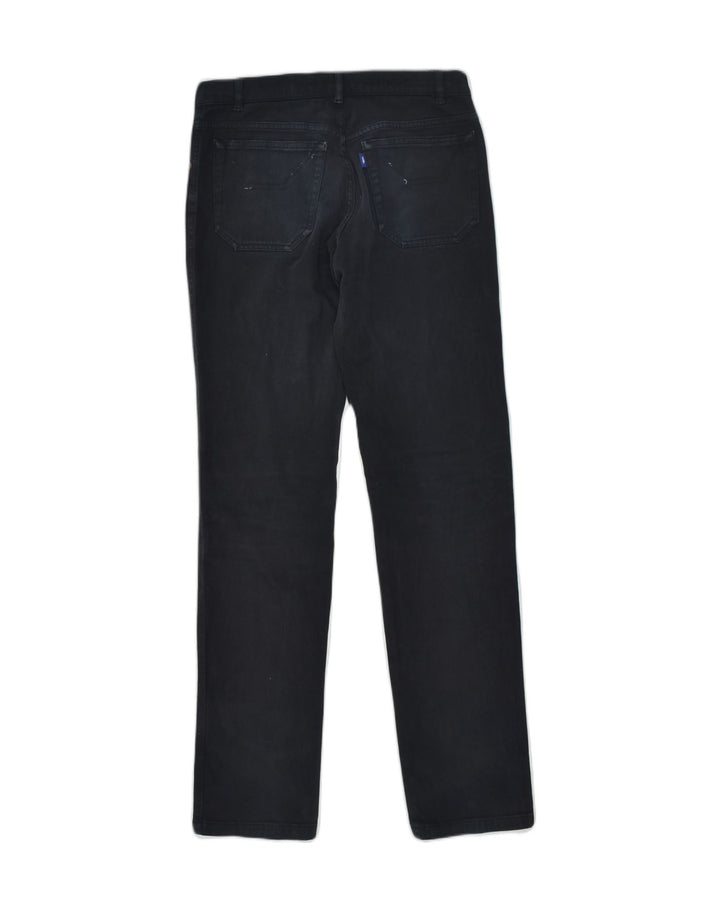 JECKERSON Womens Straight Casual Trousers W29 L30 Black Cotton | Vintage Jeckerson | Thrift | Second-Hand Jeckerson | Used Clothing | Messina Hembry 