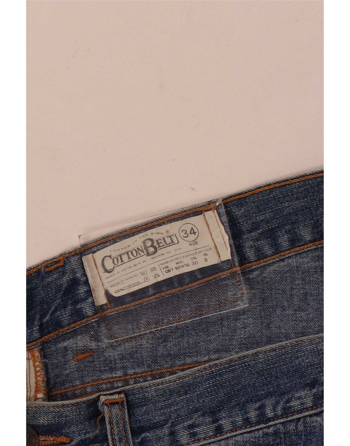 Baumwollgürtel Herren Tapered Jeans W34 L33 Blau