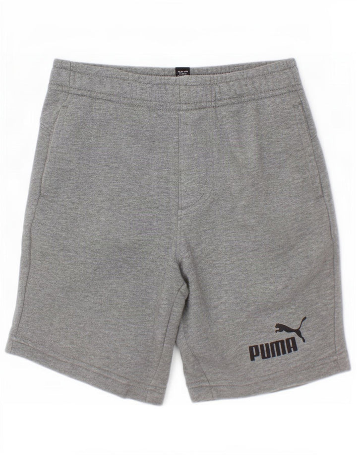 Puma Jungen Sportshorts 7–8 Jahre graue Baumwolle