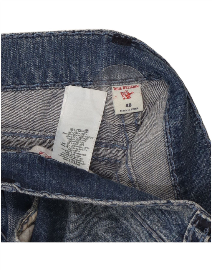 True Religion Herren Slim Jeans W40 L31 Blaue Baumwolle