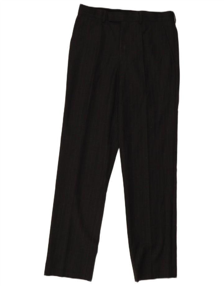French Connection Herren-Anzughose, gerade, W30, L33, grau gestreift, Wolle