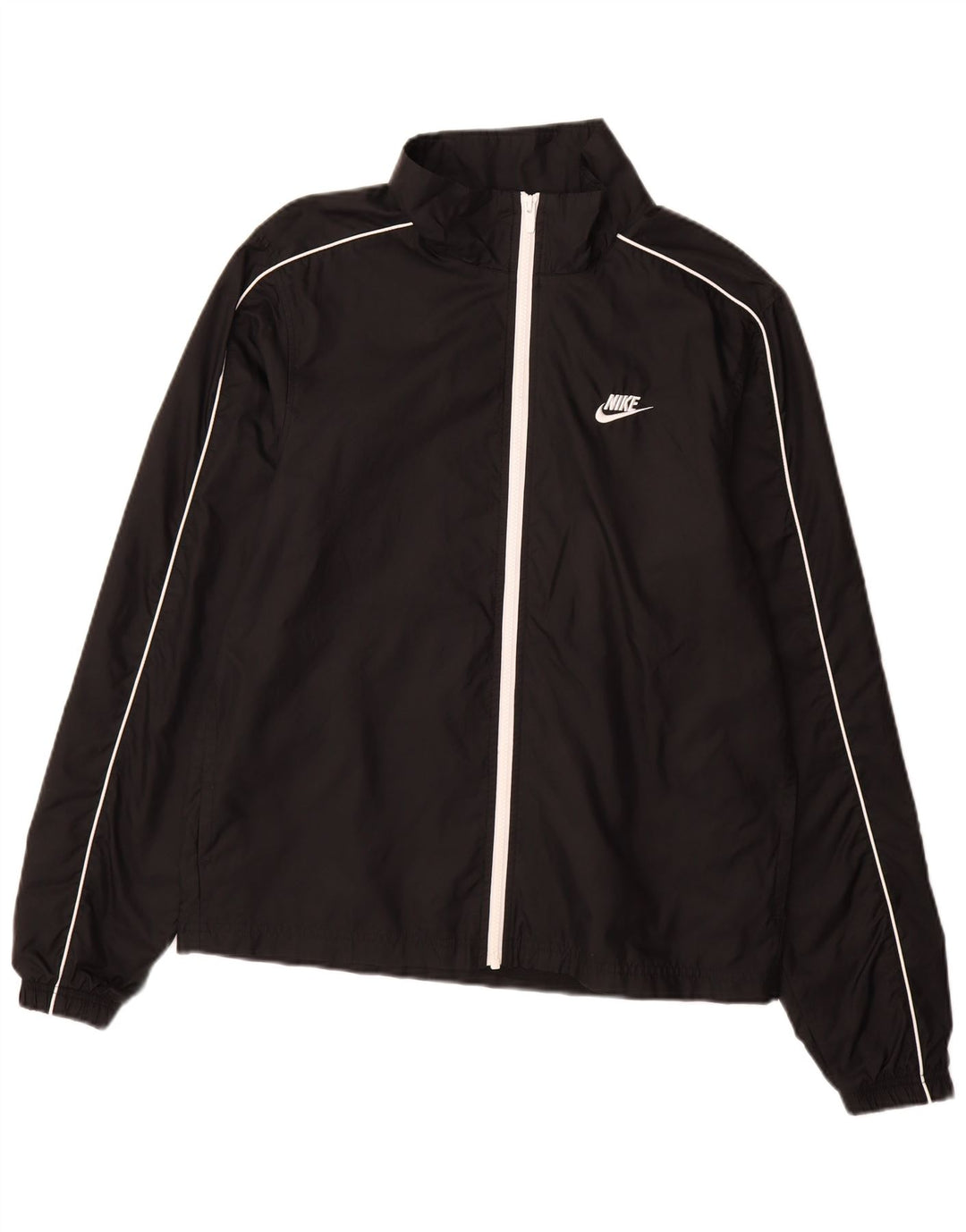 NIKE Herren-Trainingsanzug-Oberjacke, Mittelschwarzes Polyester