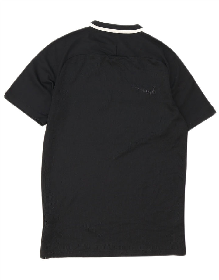 Nike Herren Dri Fit Poloshirt, Größe S, Schwarz, Colourblock-Polyester