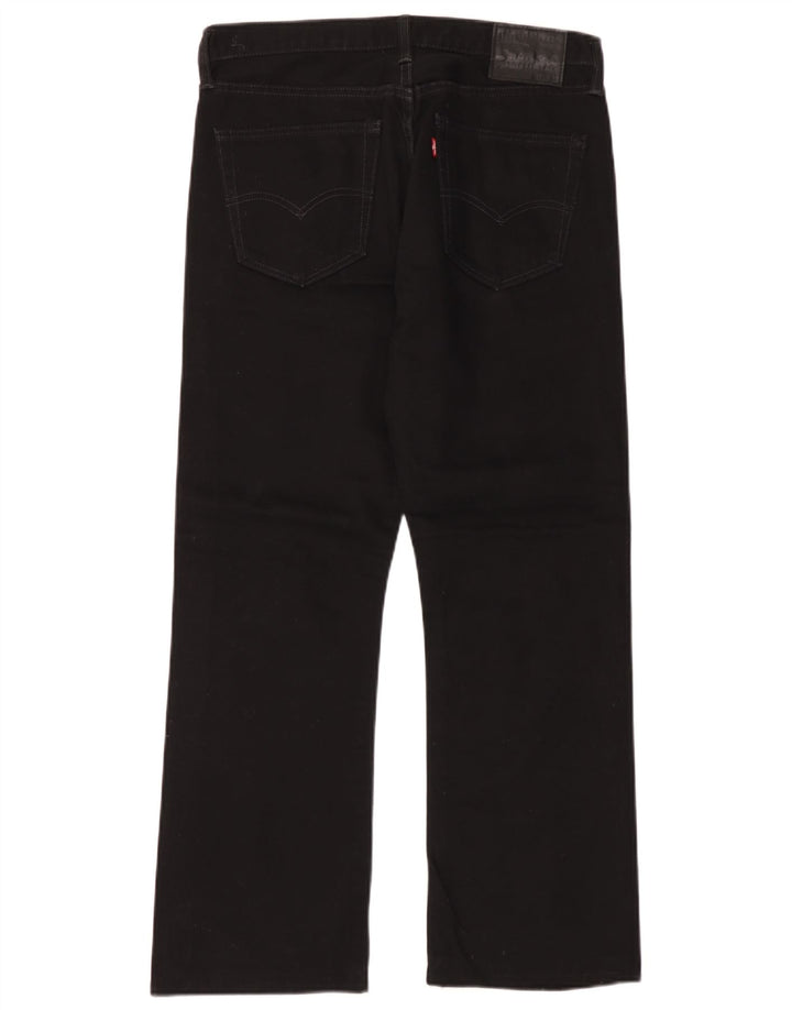 Levi's Herren Bootcut Jeans W34 L30 Schwarze Baumwolle