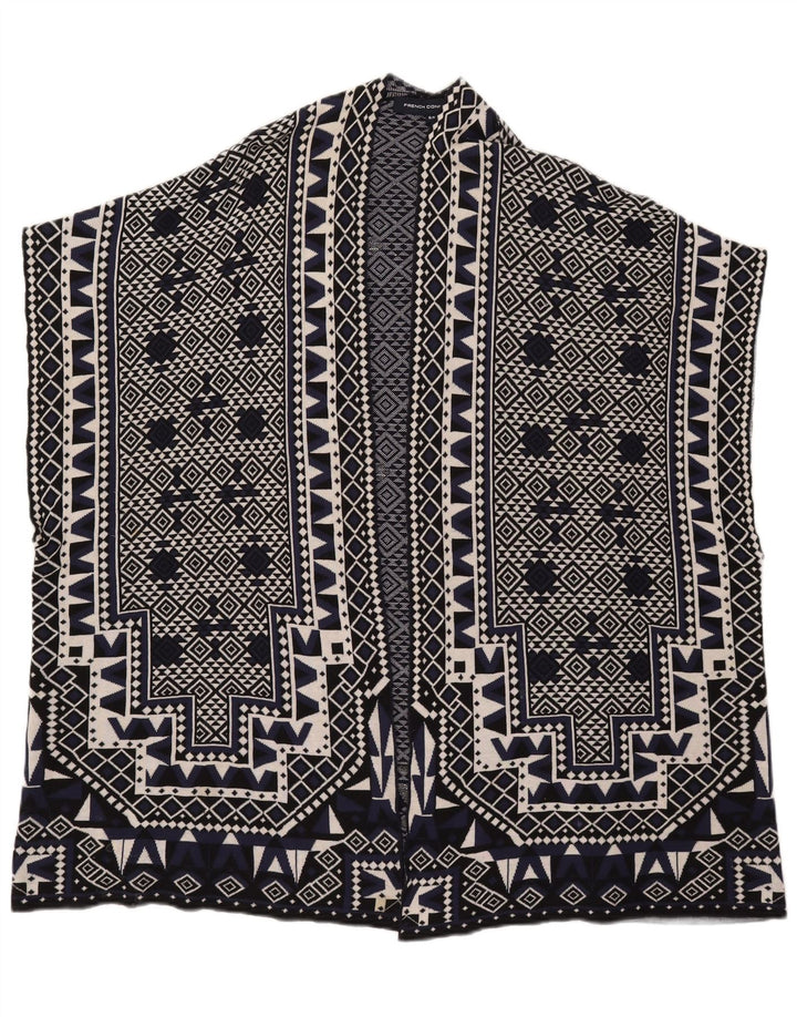 French Connection Damen-Cardigan-Pullover UK 10 Small Marineblau Geometrisch