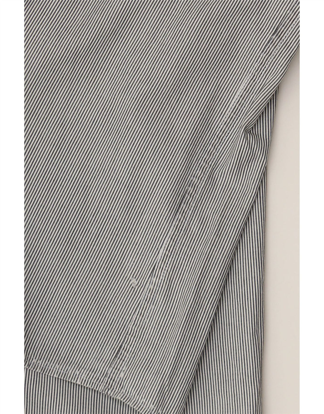 LACOSTE Mens Shirt Size 43 Large Grey Pinstripe Cotton Vintage Lacoste and Second-Hand Lacoste from Messina Hembry 