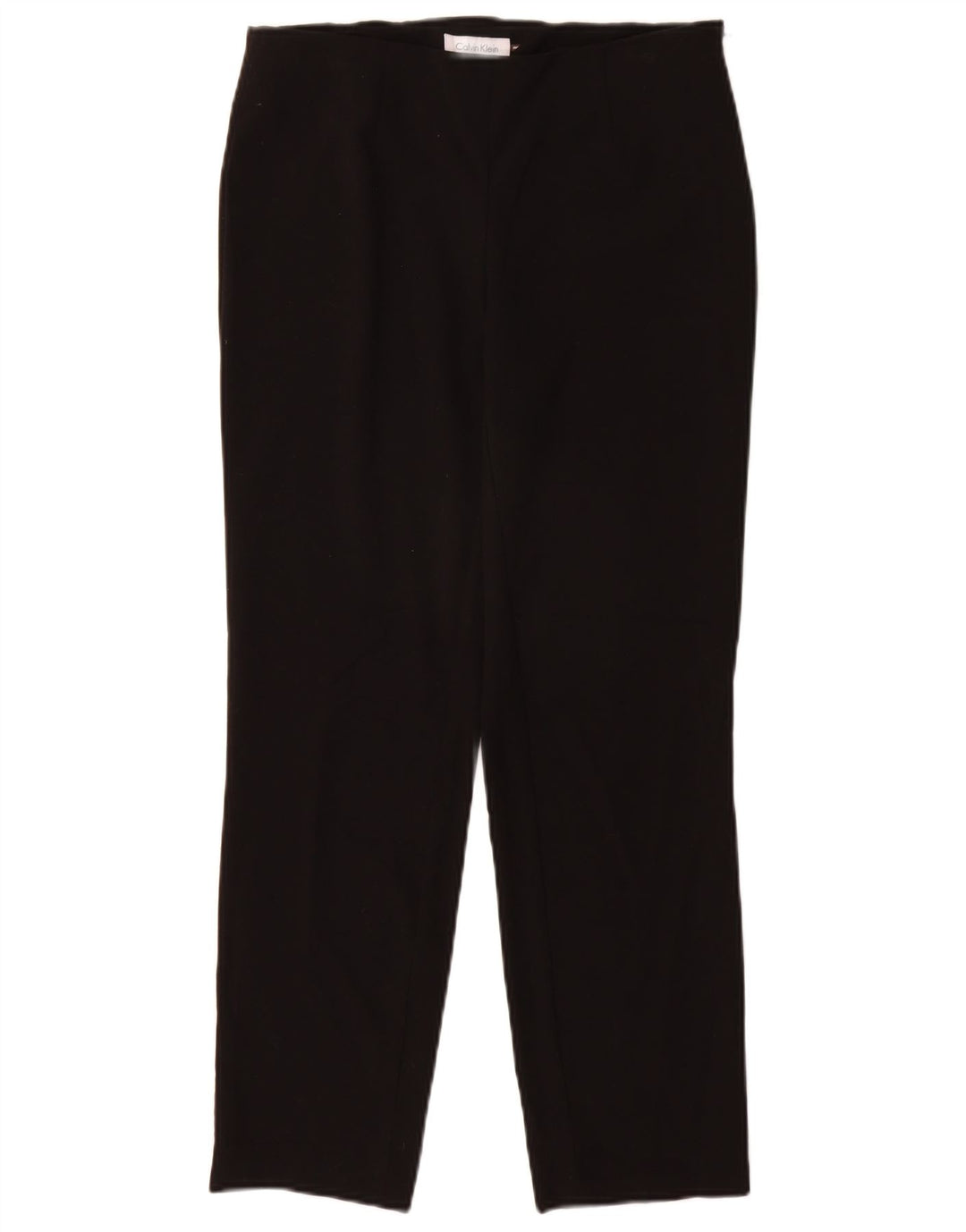 Calvin Klein Damen Slim Anzughose W28 L27 Schwarz Polyester