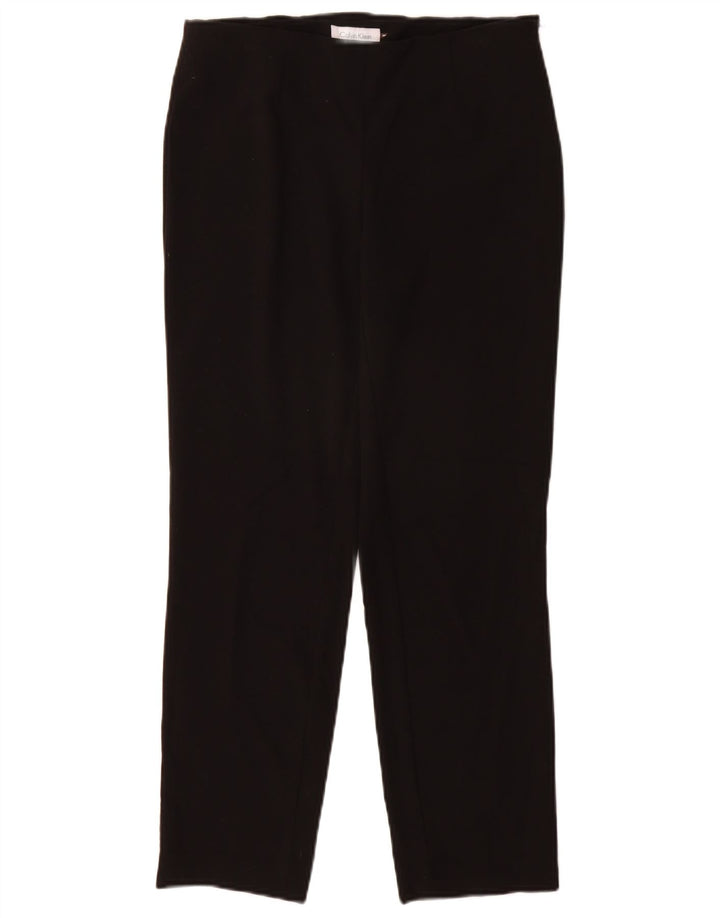 Calvin Klein Damen Slim Anzughose W28 L27 Schwarz Polyester