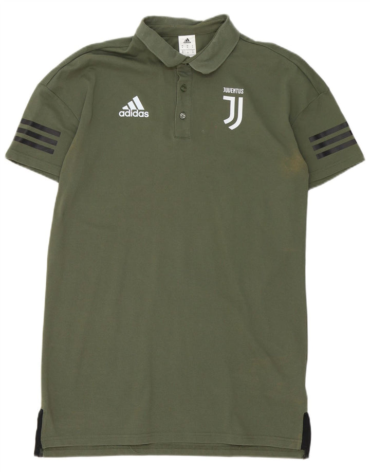 Adidas Herren Juventus Poloshirt Mittelgrüne Baumwolle