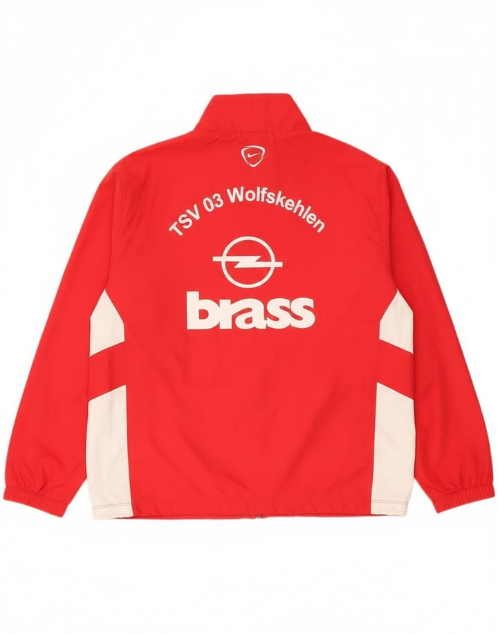 Nike Herren-Trainingsanzug mit grafischem Oberteil, großes rotes Farbblock-Polyester