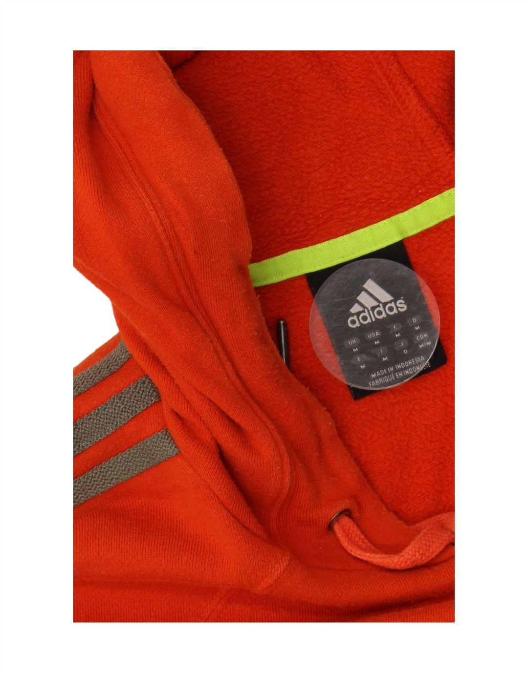 ADIDAS Mens Graphic Hoodie Jumper Medium Red Cotton