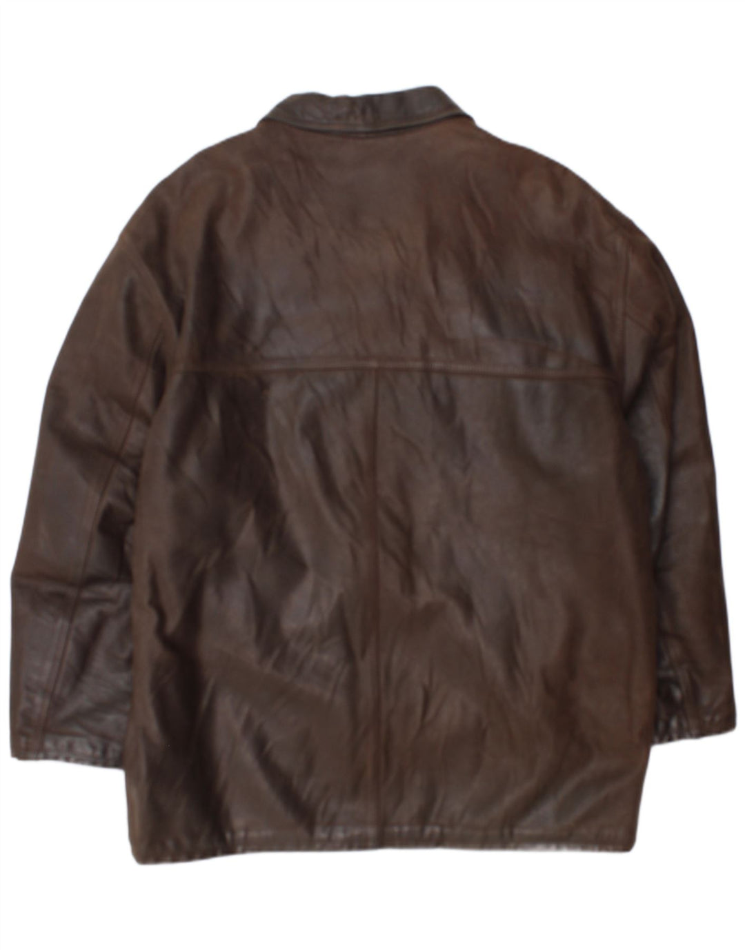 Vintage Herren Ledermantel UK 38 Mittelbraunes Leder