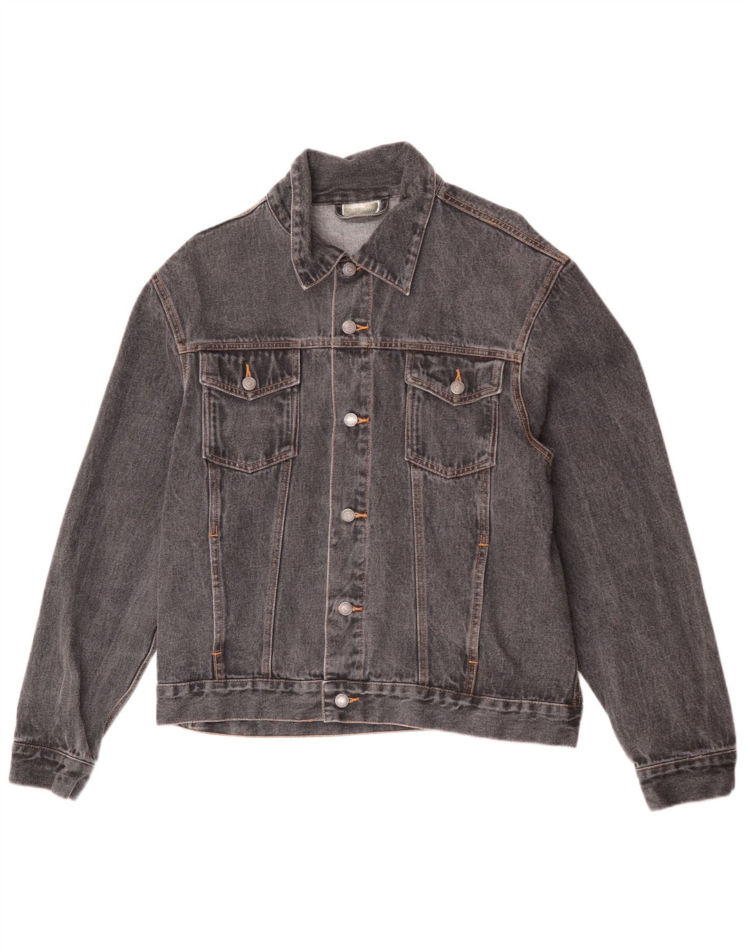 Vintage Herren Jeansjacke UK 42 XL Graue Baumwolle