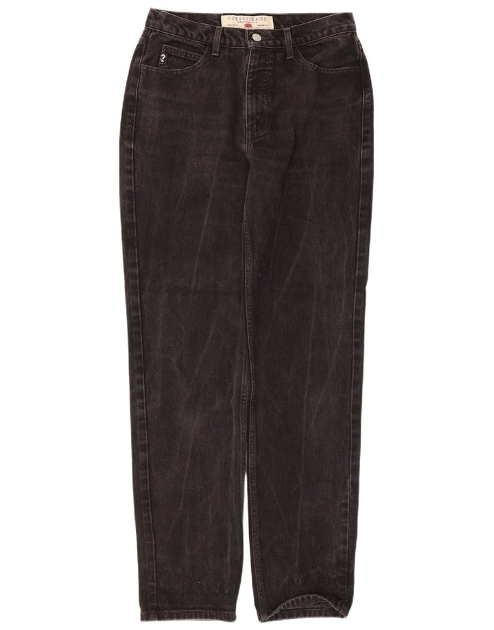 Guess Damen Tapered Jeans W31 L30 Schwarze Baumwolle
