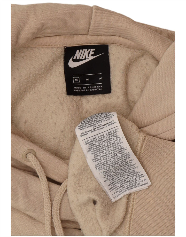Nike Damen-Pullover mit übergroßem Kapuzenpullover, UK 14, mittelbeige Baumwolle