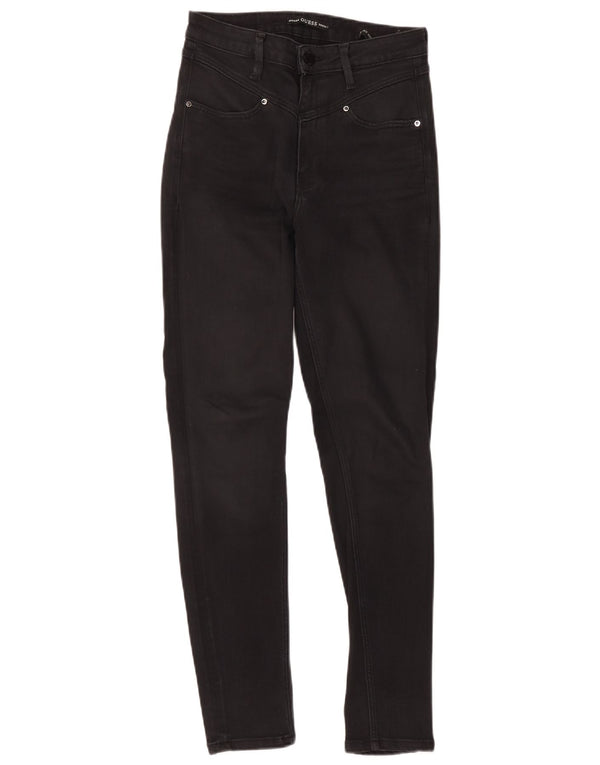 Guess Damen High Rise Super Skinny Jeans W28 L28 Schwarz