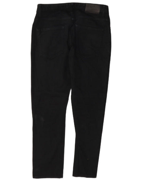Jack & Jones Herren Slim Jeans W33 L30 Schwarze Baumwolle