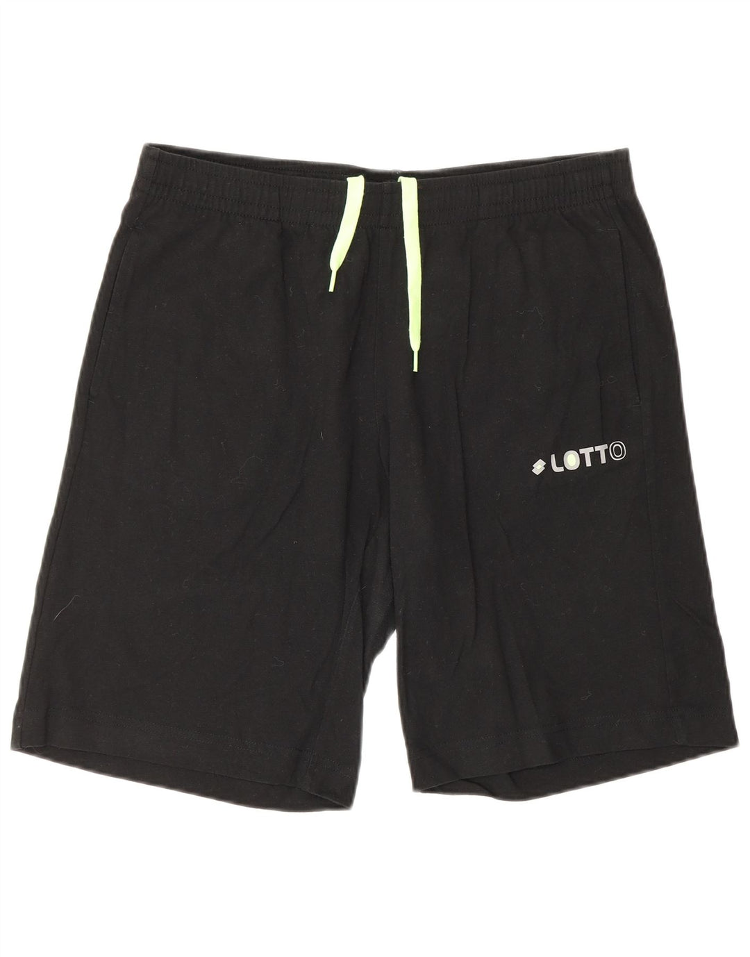 LOTTO Herren-Sportshorts aus mittlerer schwarzer Baumwolle