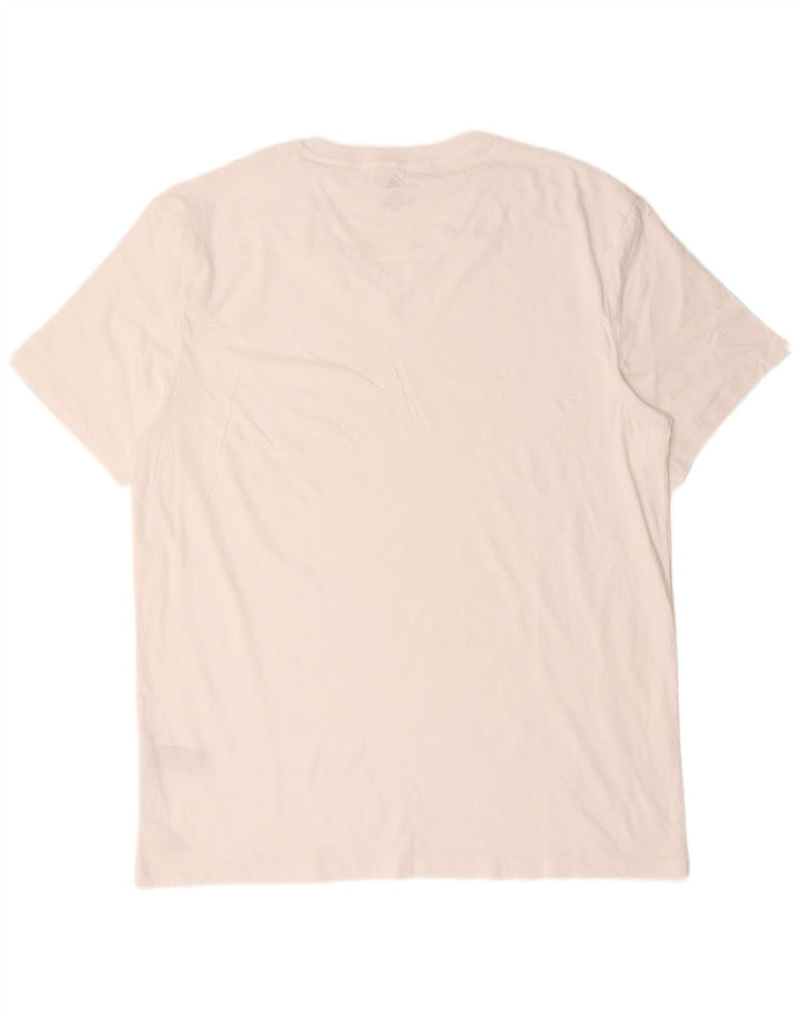 Adidas Herren T-Shirt Top 2XL Weiße Baumwolle