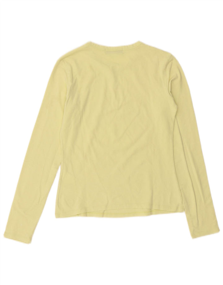 Sergio Tacchini Damen Top Langarm IT 44 Mittelgrüne Baumwolle
