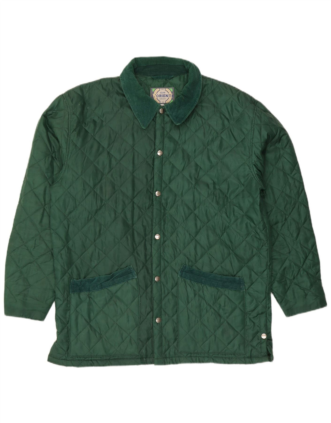 Vintage Herren Steppjacke UK 40 Großes grünes Nylon