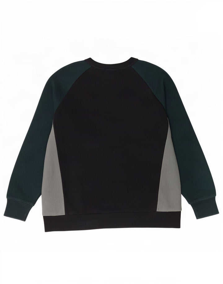 Zara Herren-Sweatshirt-Pullover, mittelgroß, Schwarz, Farbblock