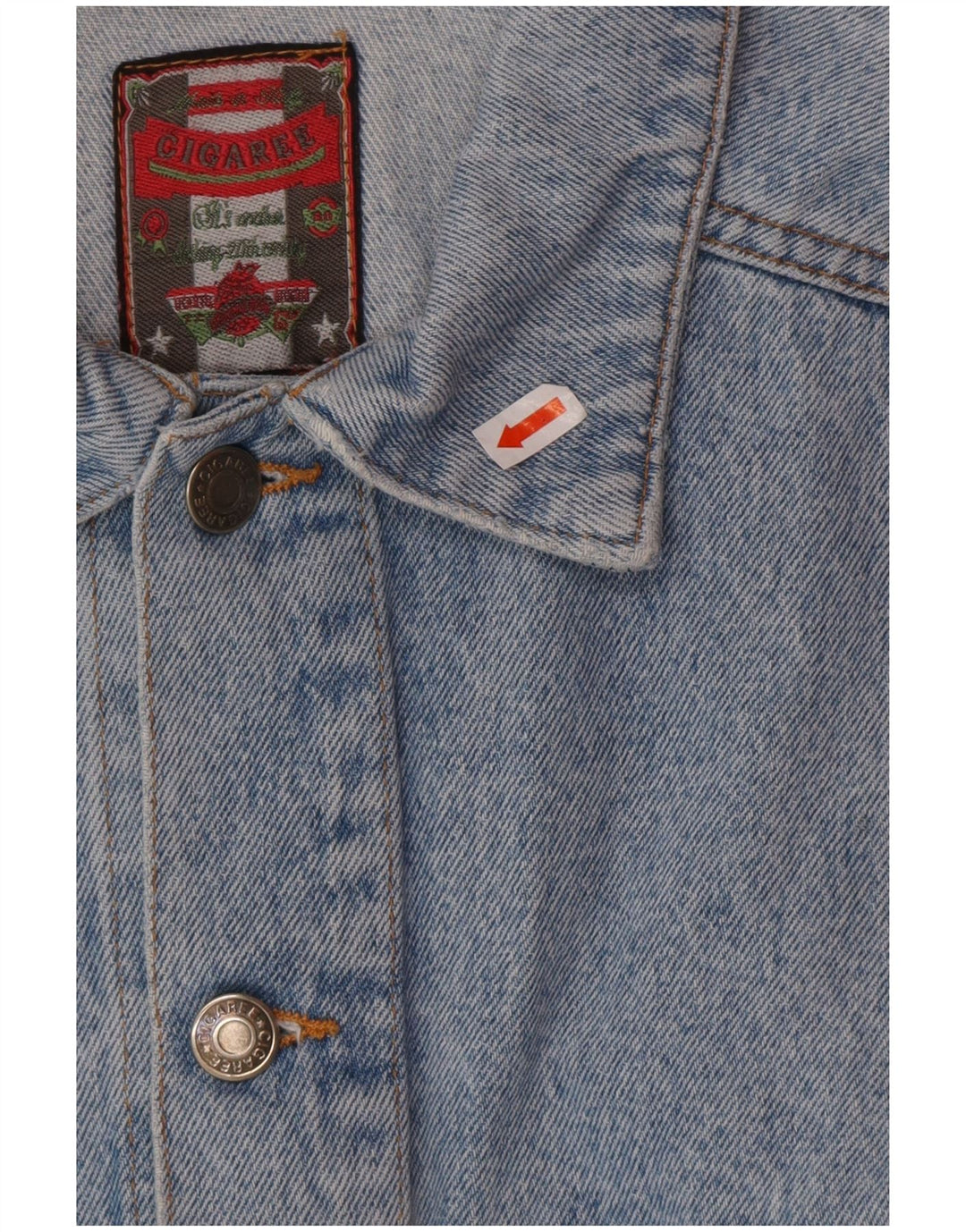 VINTAGE Herren Jeansjacke UK 38 Mittelblau