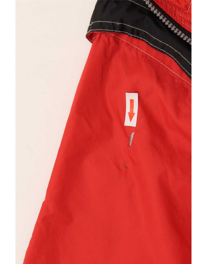 Astrolabio Herren-Windbreaker-Jacke, UK 16, Größe L, Rot, Colourblock-Polyamid
