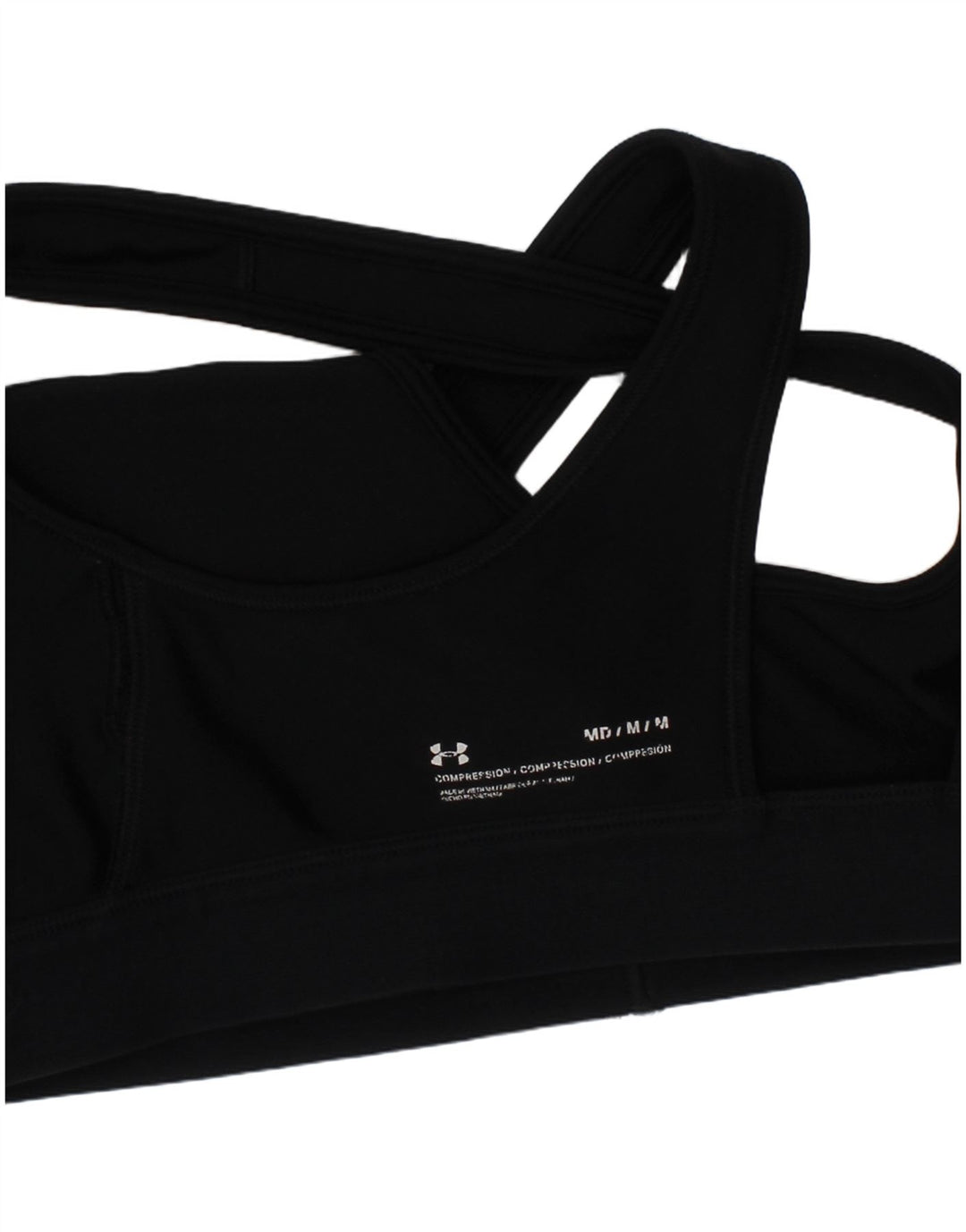 Under Armour Damen Kompressions-Sport-BH-Oberteil mit Grafik, mittelgroß, Schwarz, Sport