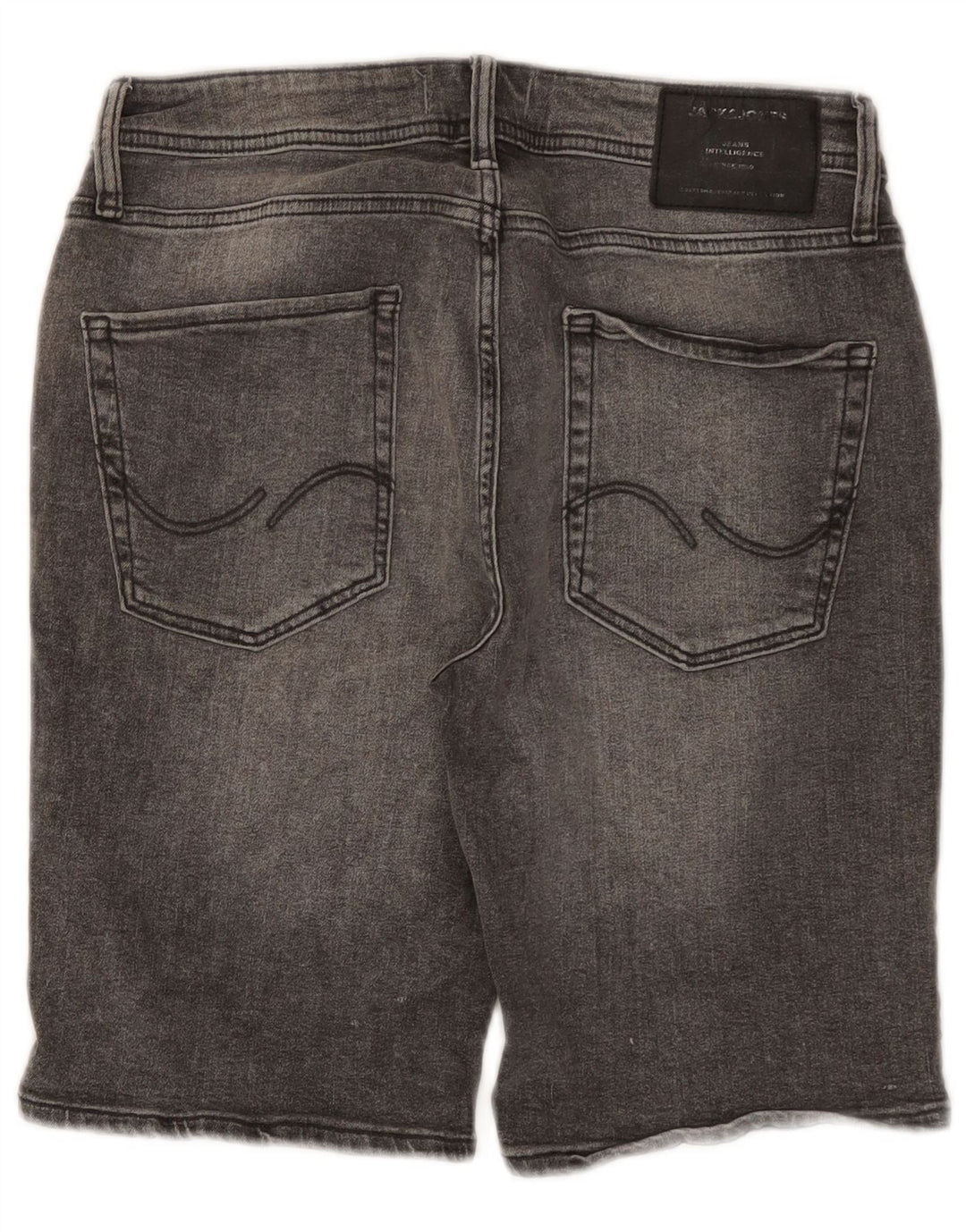 Jack & Jones Herren-Jeansshorts, normal, Größe S, W29, graue Baumwolle