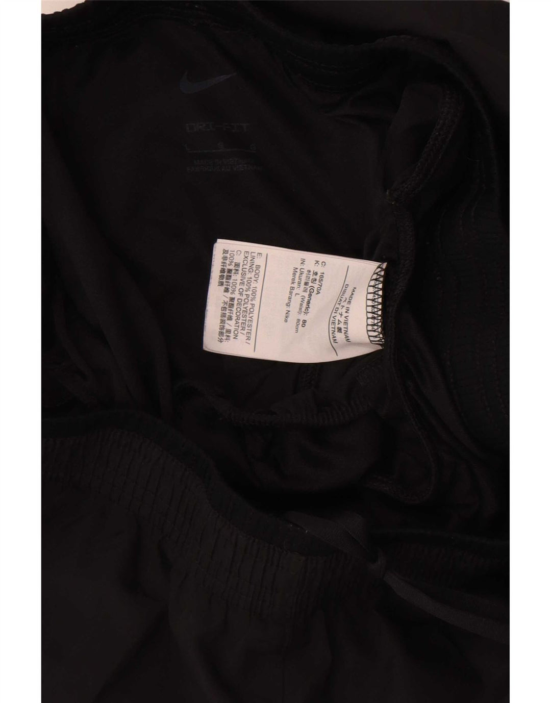 Nike Damen Dri Fit Sport Shorts UK 16 Large Schwarz Polyester