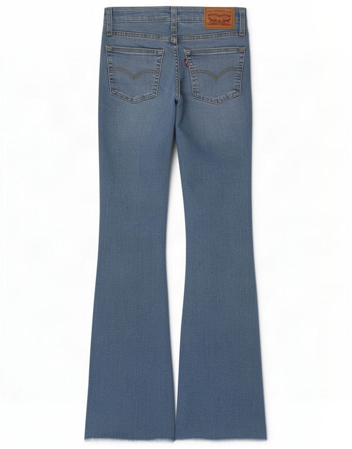 Levi's Damen 726 Flared Jeans W25 L32 Blaue Baumwolle