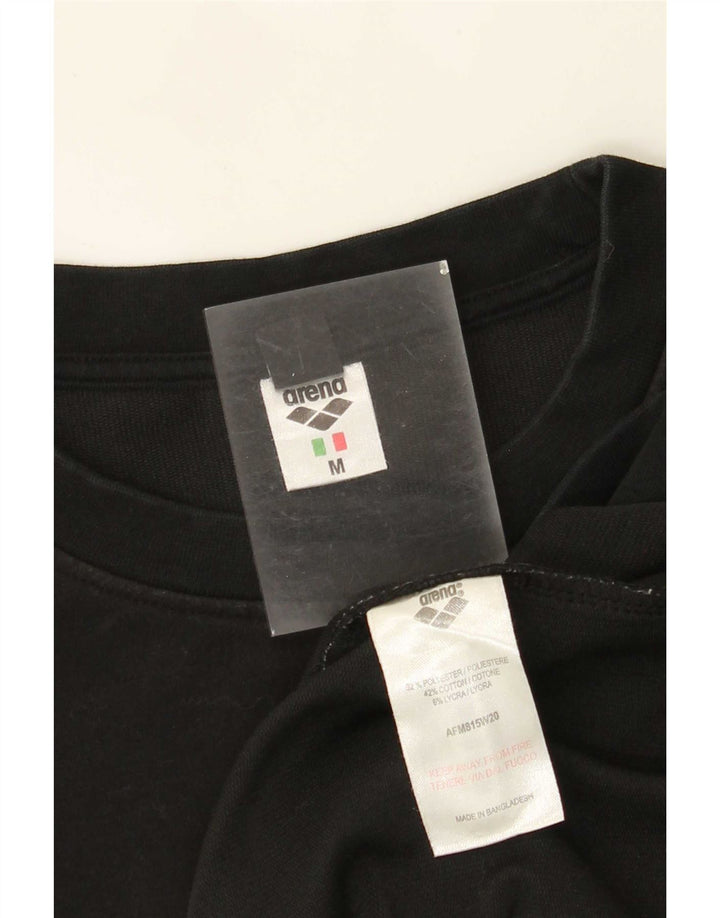 Arena Herren Grafik-Sweatshirt-Pullover Mittelschwarzes Polyester
