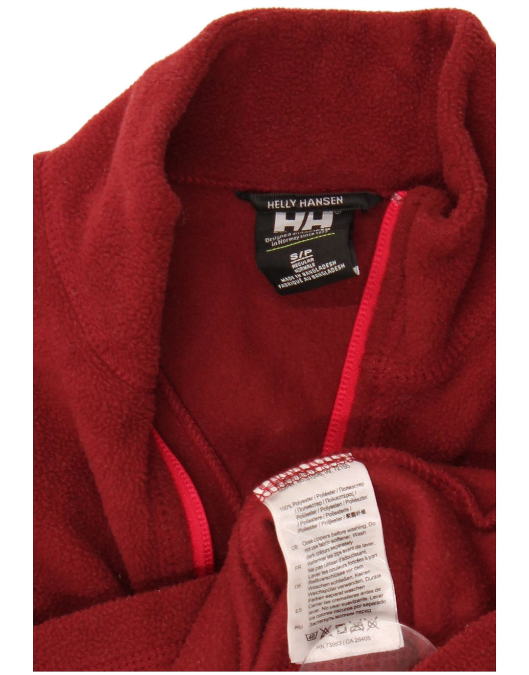 HELLY HANSEN Damen-Fleecepullover mit Reißverschluss am Hals, UK 10, Größe S, Kastanienbraun, Polyester