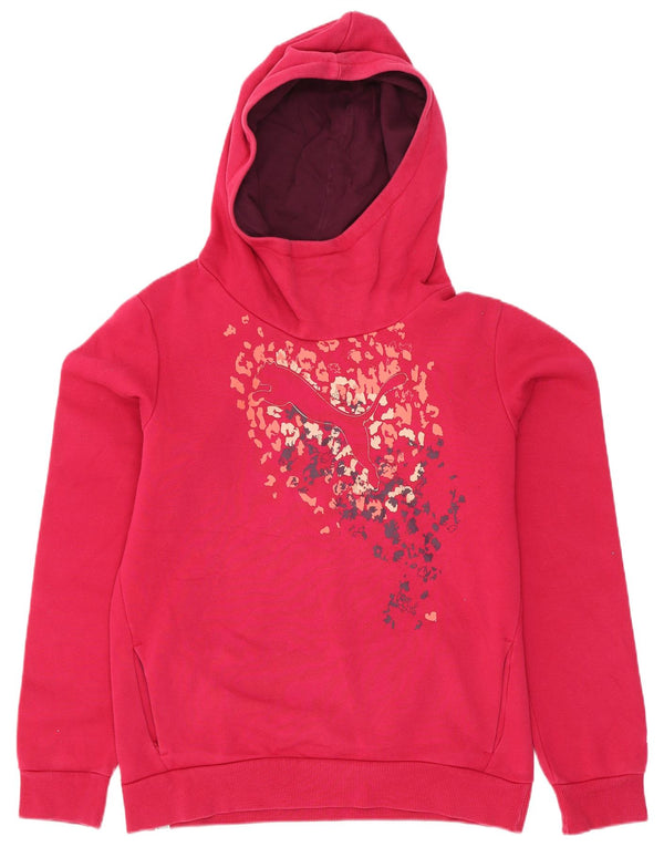 Puma Mädchen Grafik-Kapuzenpullover, 15–16 Jahre, Rosa