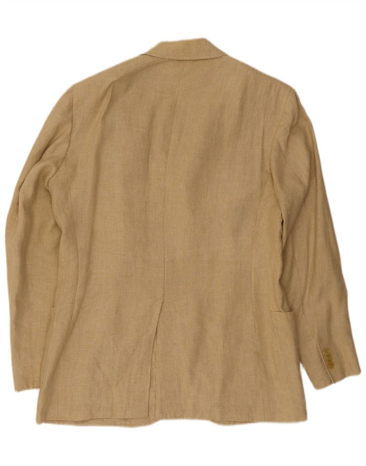 Paul Smith Herren 3-Knopf-Blazerjacke UK 44 2XL Beige Leinen